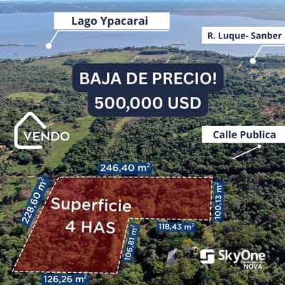 VENTA 4 HECTAREAS EN SAN BERNARDINO