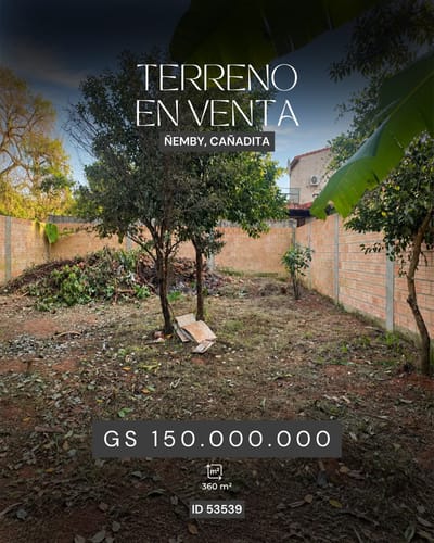 VENDO TERRENO EN ÑEMBY, CENTRAL | ID: 53539