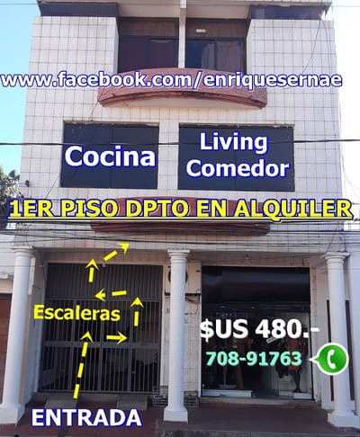 DPTO 4 DORM. EN ALQUILER – ZONA INST. DOMINGO SAVIO!
