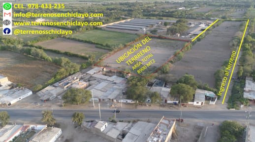  Terreno en Carretera Monsefú-Chiclayo ideal para una casa de campo de 8900m²