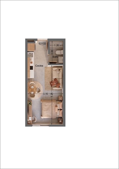 Vendo departamento en pozo zona cit