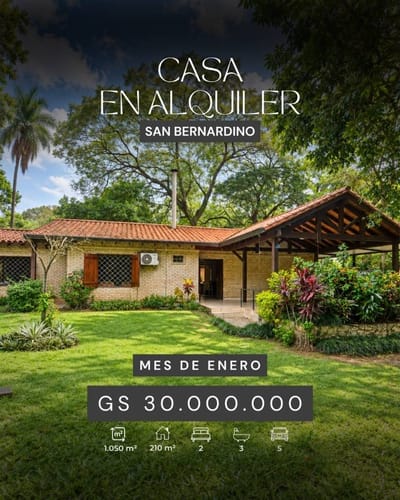 EXCLUSIVA CASA EN ALQUILER EN SAN BERNARDINO