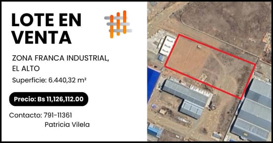 EN VENTA TERRENO EN ZONA FRANCA 