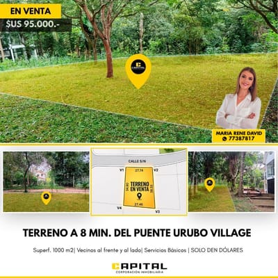 TERRENO EN VENTA EN EL URUBO