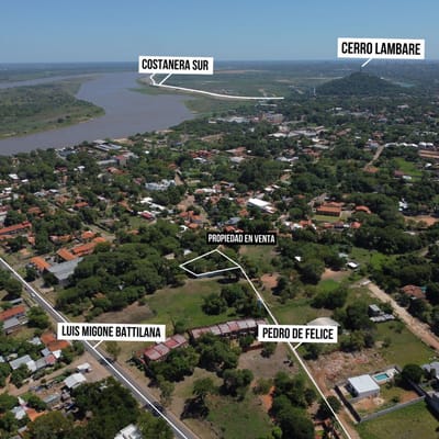 EN VENTA: TERRENO EN ESQUINA DE 599 m² EN ITA ENRAMADA