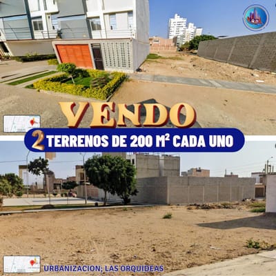 Vendo Terreno 272m2  Frente Al Parque En Urb. Las Orquideas 