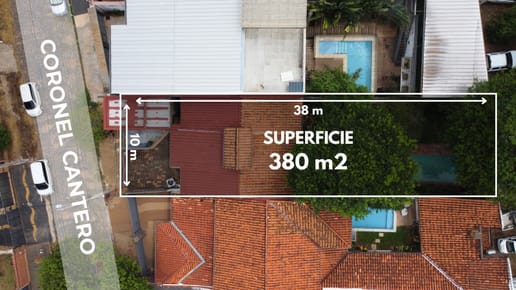 casa a refaccionar terreno 380m2 en Barrio Recoleta Asunción