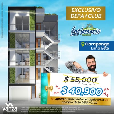 VENTA DE DEPARTAMENTO EN CARAPONGO