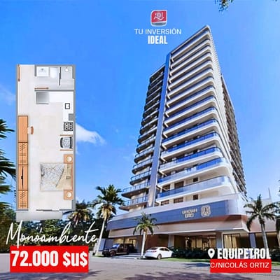 MONOAMBIEMTE   EN VENTA  ZONA EQUIPETROL