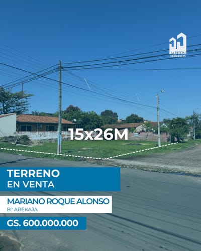 Terreno en esquina a la venta, en Mariano R. Alonso
