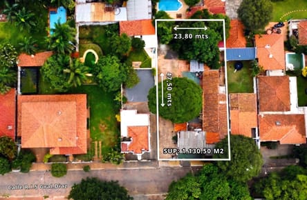 Vendo Terreno de 1.130m2 en el Barrio Mcal. Estigarribia de Asunción 