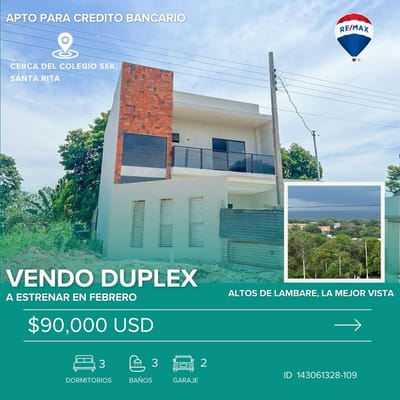 En venta duplex zona SEK LAMBARE con jardin