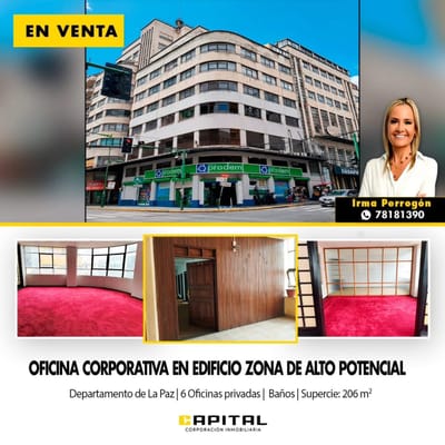 OFERTA EXCLUSIVA – Oficina Corporativa en Zona de Alto Potencial, La Paz
