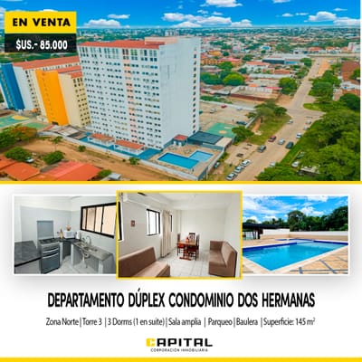 VENDO DEPARTAMENTO – COND DOS HERMANAS