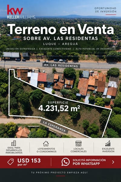TERRENO PARA DESARROLLO E INVERSIÓN | LUQUE–AREGUÁ