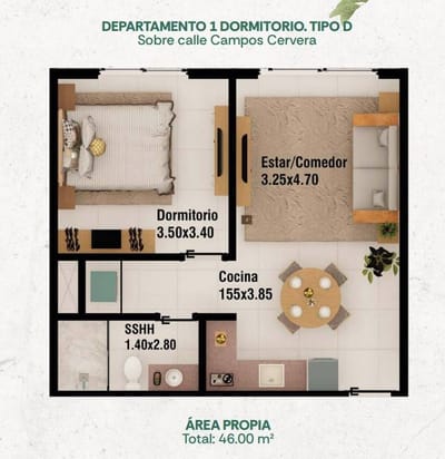 En Venta Habitalis Jardín – Departamento De 2 Habitaciones En Pozo