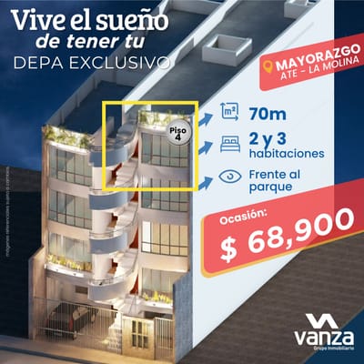 VENDO DEPARTAMENTO EN MAYORAZGO,ATE VITARTE,SANTA ANITA