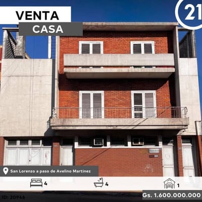 CASA EN VENTA EN EL CENTRO DE ASUNCIÓN