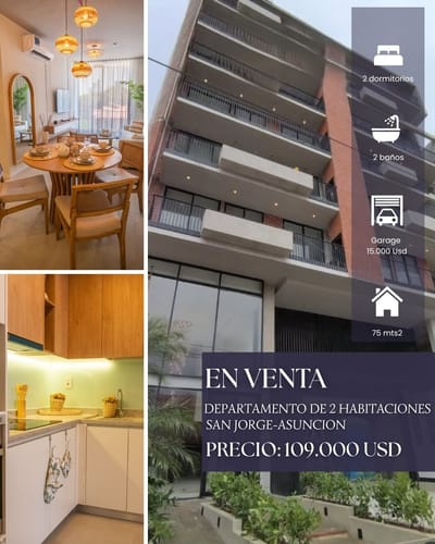 Vendo Depto Edificio Altea Ykua Sati.