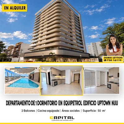 Departamento a estrenar de 1 dormitorio Equipetrol