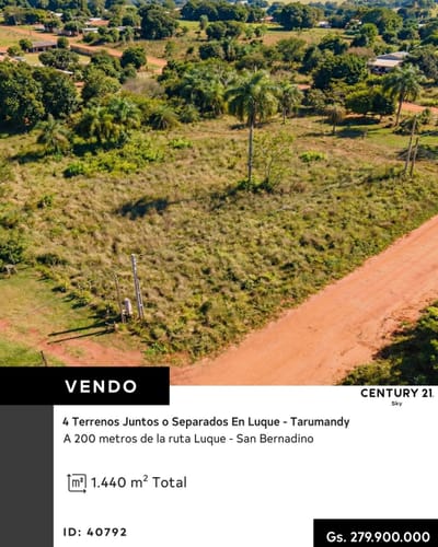 VENDO TERRENOS EN LUQUE TARUMANDY