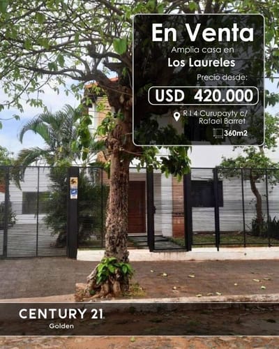 VENDO CASA EN ASUNCION EN LOS LAURELES