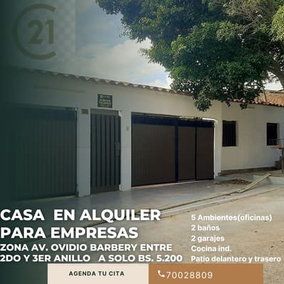 A SOLO $US 700,CASA DE 5 DORM EN ALQUILER PARA EMPRESAS UNICAMENTE