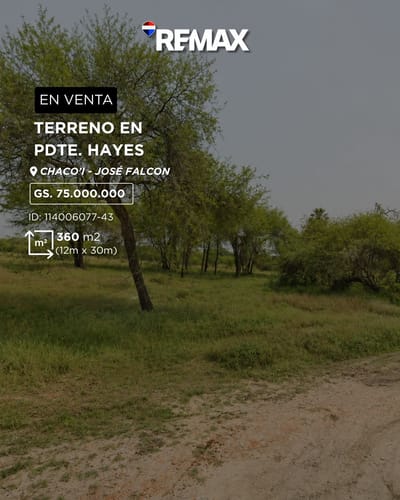TERRENO EN VENTA – FRACCIÓN MIRA ASUNCIÓN/JOSE FALCON