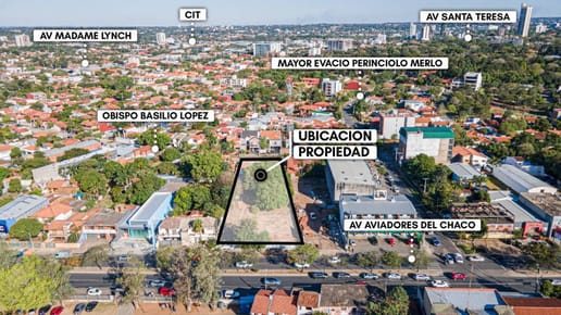 Terreno Estratégico 2.737 M² En Avda. Aviadores Del Chaco