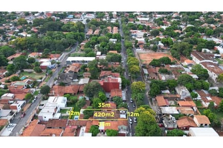 VENDO HERMOSO TERRENO SOBRE DOBRE AV. EN LAMBARÉ.