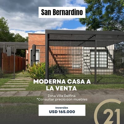 A LA VENTA – MODERNA CASA CON PISCINA EN SAN BERNARDINO