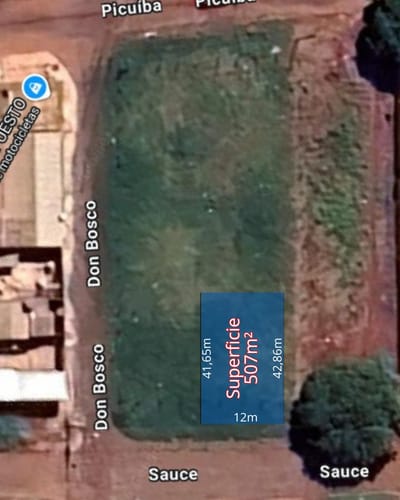 Terreno de 506 m2 en Pedro Juan Caballero