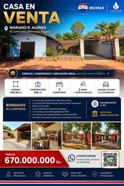 EN VENTA ❗   ???? CASA EN MARIANO R.ALONSO