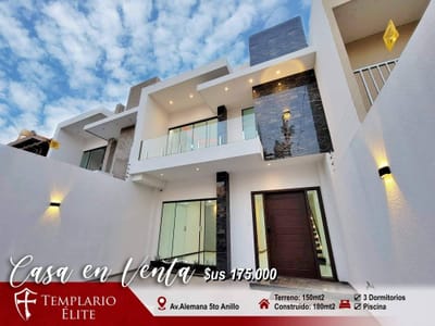 LUJOSA CASA EN VENTA 5TO ANILLO AV. ALEMANA