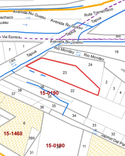 VENDO TERRENO DE 2443m2 EN MBOCAYATY, ZONA AV. PRIMER PRESIDENTE
