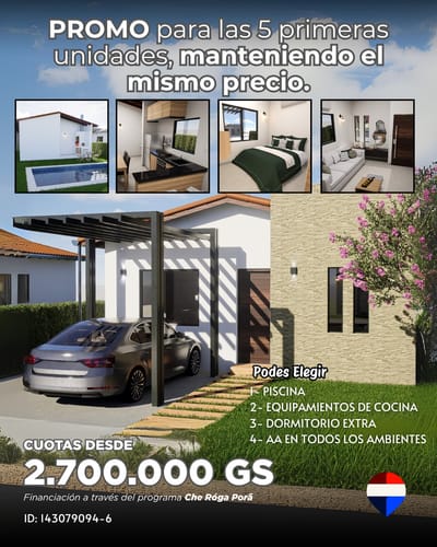 Tu Casa Propia A Estrenar Venta Villeta, Paraguay (gran Promocion)