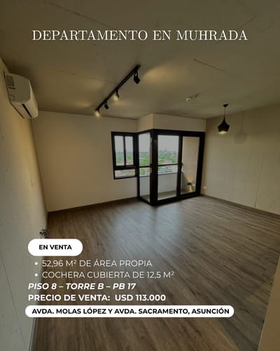 VENDO DEPARTAMENTO DE 1 DORMITORIO – EDIFICIO MUHRADA