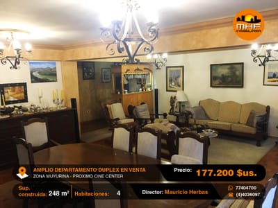 PENTHOUSE DUPLEX EN VENTA EN BUANA ZONA CERCA CINE CENTER