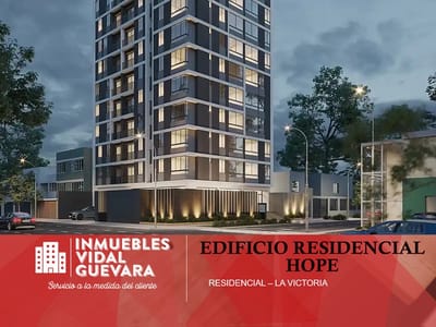 Alquiler Dpto Vista A Calle De 56.00 M2 / Edificio Hope - La Victoria