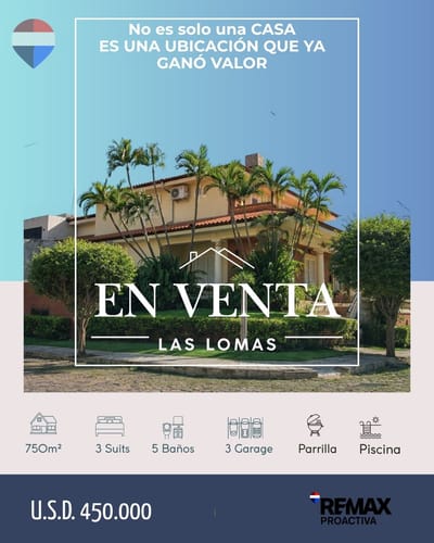 EN VENTA CASA LAS LOMAS