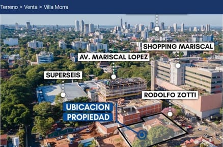 Vendo la mejor esquina de Villa Morra