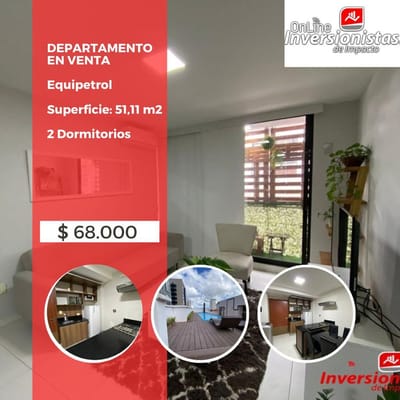 DEPARTAMENTO DE 2 DORMÍTORIOS AMOBLADO EN VENTA