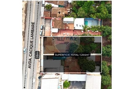 Terreno en Venta sobre Cacique Lambaré