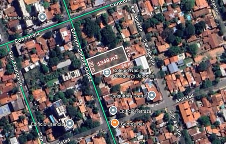 Terreno 1.348 m² Barrio Jara 250m Av. Brasilia AR2B