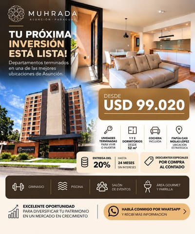 EN VENTA DEPTO DE 1 Y 2 DORM CON FINANCIACION PROPIA