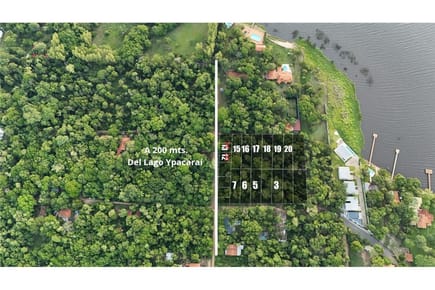 VENDO TERRENO A 200 M DEL LAGO YPAKARAI