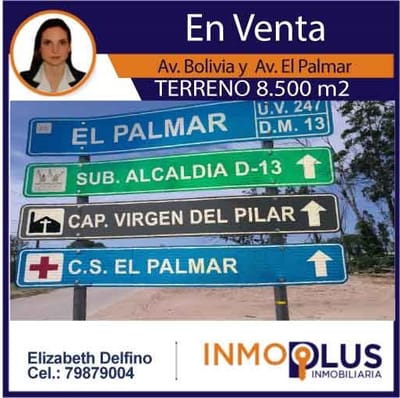 TERRENO EN VENTA, 8.500M2 EN ESQUINA AV. BOLIVIA NEGOCIABLES