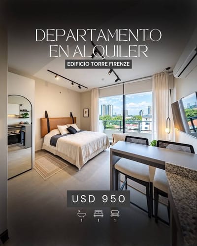 Monoambiente en Torre Firenze | Las Lomas