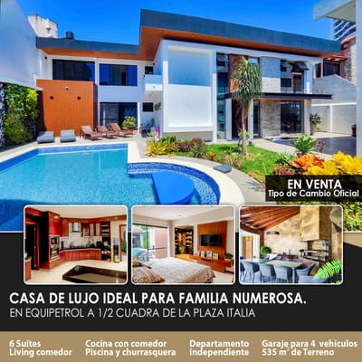 Casa De Lujo En Equipetrol 