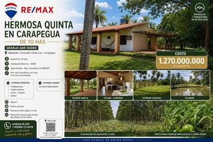 CASA QUINTA EN CARAPEGUÁ